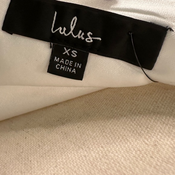 NWT LuLu’s Dress : Cocktail Club White One-Shoulder Midi Dress - Picture 8 of 8